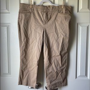 JM Collection Tan Ankle Pants